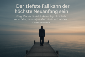 Lebenskrise Neuanfang: Der tiefste Fall kann der höchste Neuanfang sein